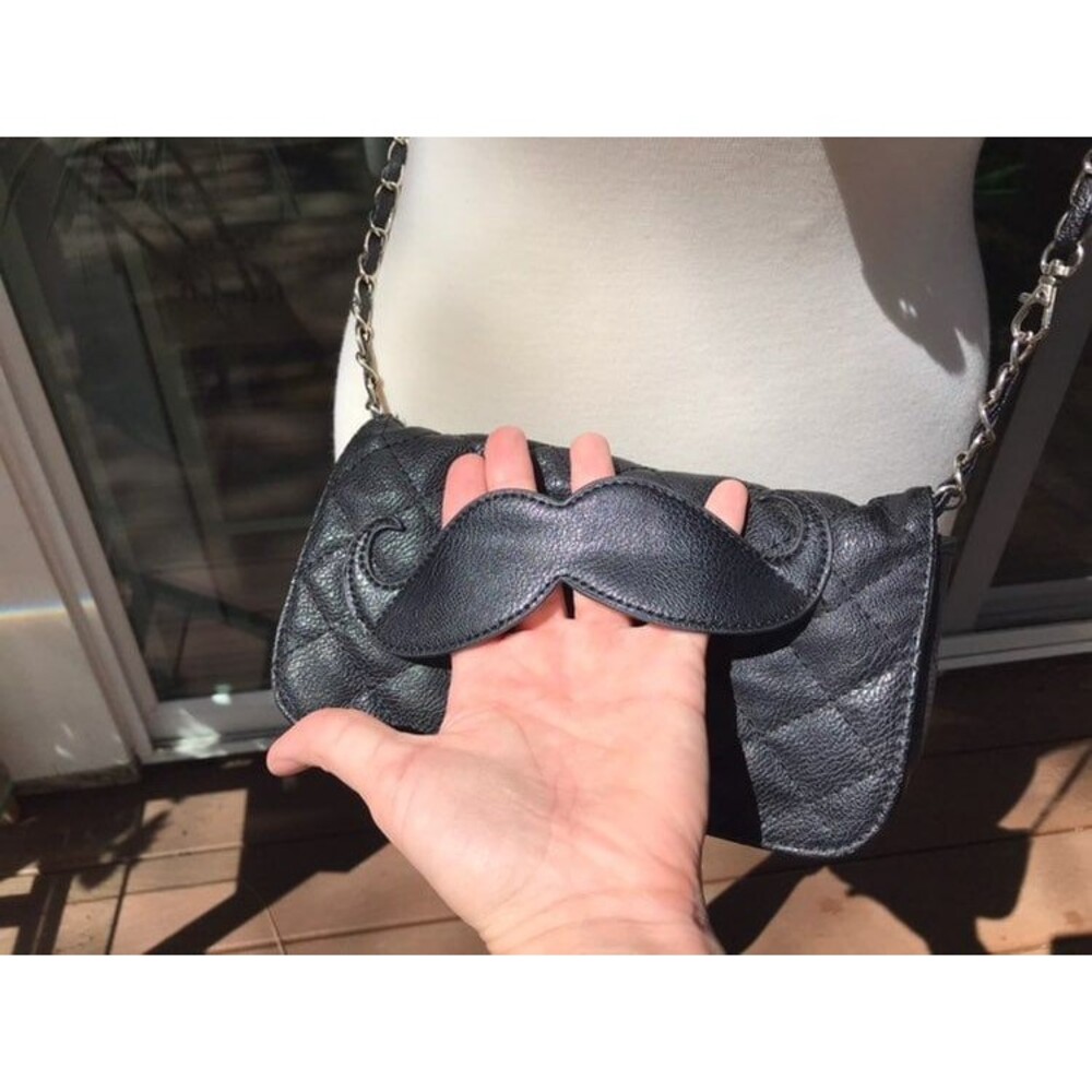Mustache Clutch Crossbody